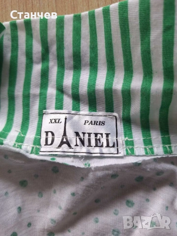Дамска плажна рокля / туника Daniel Paris – размер XXL, зелено и бяло, снимка 2 - Рокли - 54964035