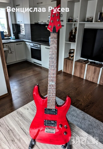 ESP LTD H-101FM See Thru Red, 2016, Indonesia