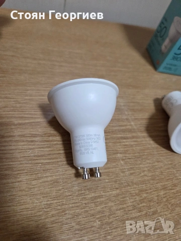 Комплект от 3 броя LED спот крушки Philips с цокъл GU10. Мощност: 4.7W (еквивалент на 50W, снимка 2 - Други стоки за дома - 54634906