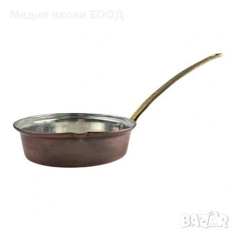 ТИГАН ОТ КОВАНА МЕД СРЕДЕН, снимка 2 - Съдове за готвене - 54644157