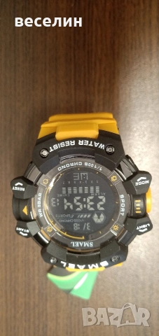 Нов спортен часовник с много функции, жълт, снимка 4 - Мъжки - 53963111