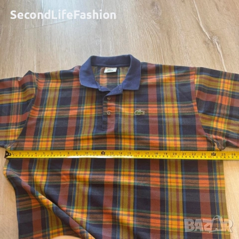 Lacoste винтидж мъжка тениска размер XL, снимка 4 - Тениски - 53969677
