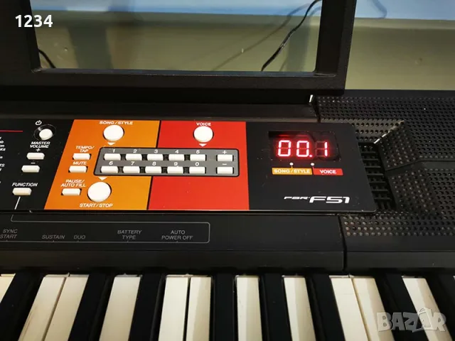 синтезатор клавир YAMAHA PSR-F51 пиано с 5 октави, снимка 6 - Синтезатори - 55375937