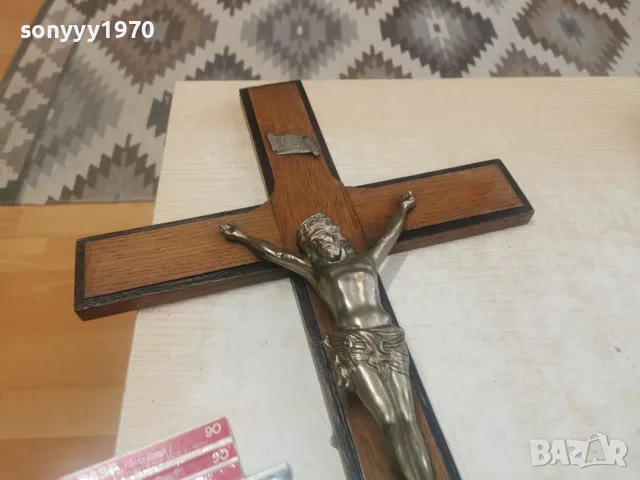 ГОЛЯМ КРЪСТ С ХРИСТОС 60СМ 0908261623L4, снимка 13 - Антикварни и старинни предмети - 55604905