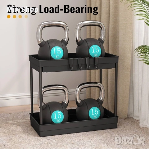 Нов Комплект от 2 органайзера за съхранение под мивка - 2-етажен органайзер за мивка, снимка 5 - Други стоки за дома - 54204219