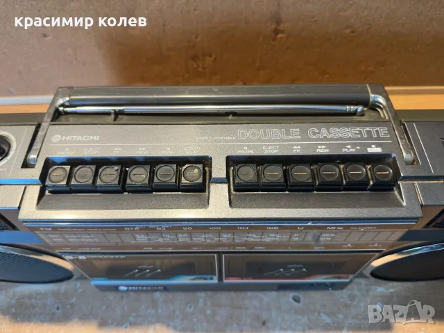радиокасетофон "Hitachi TRK-W24E", снимка 3 - Радиокасетофони, транзистори - 55396578