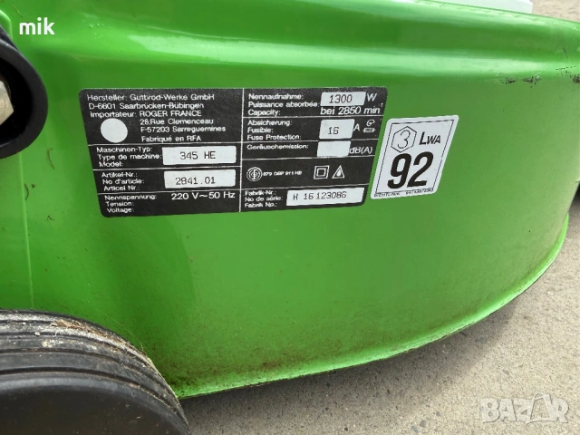 Метална Елктрическа косачка Golf , снимка 3 - Градинска техника - 54024181