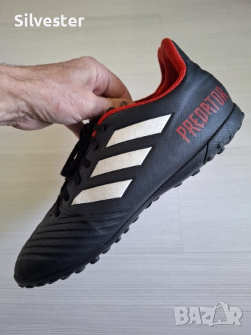 Черни футболни обувки / стоножки Адидас/ Adidas PREDATOR Traxion, номер 45.5, снимка 8 - Футбол - 54568512