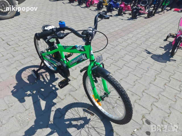 BG Детски велосипед 20" SAMURAJ зелен, снимка 3 - Велосипеди - 54493278