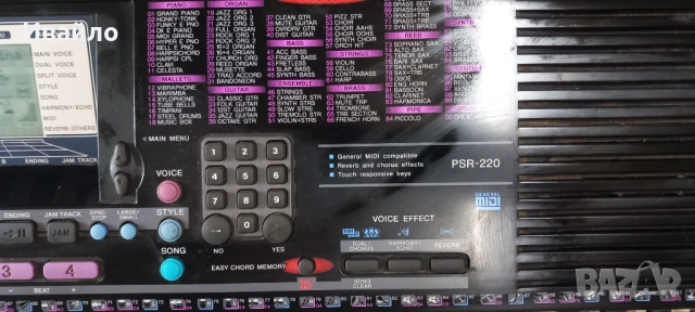 Синтезатор Yamaha PSR-220, снимка 3 - Синтезатори - 54219588