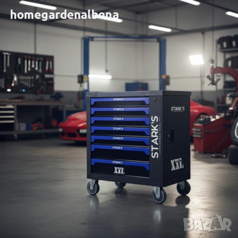 Професионална количка с инструменти 258 части, 7 чекмеджета, за автосервиз и работилница, снимка 5 - Аксесоари и консумативи - 54143002