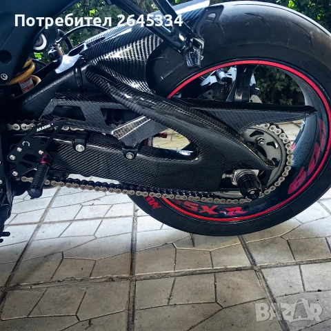 Мотоциклетен карбонов предпазител за верига карбон за SUZUKI GSX-R 600 GSX-R 750 K6 K7, снимка 11 - Мотоциклети и мототехника - 55081326