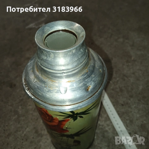 голям стар метален термос , снимка 4 - Други стоки за дома - 54306507