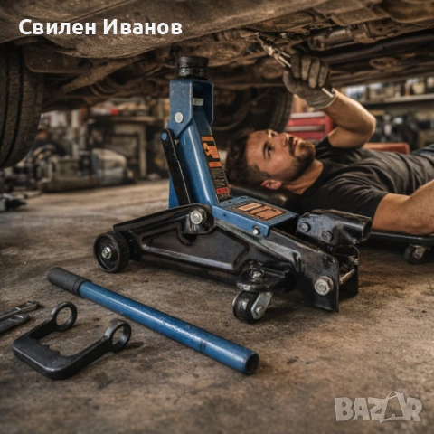 Хидравличен крик крокодил 3 тона - мобилен с колела, снимка 5 - Други инструменти - 54461887