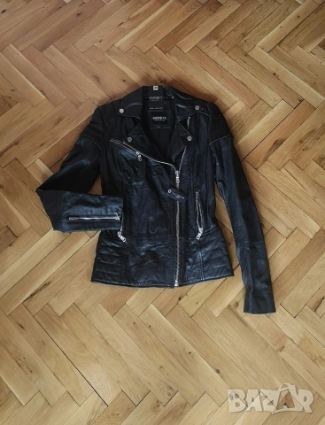 Ново!!! Дамско кожено яке естествена кожа размер XS , снимка 3 - Якета - 54136816