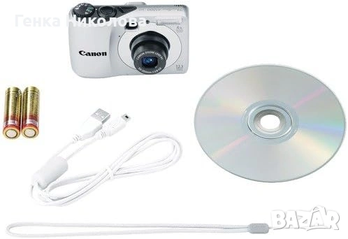 Цифров фотоапарат Canon Powershot A1200 12.1 MP с 4x оптично увеличение (сребрист), снимка 5 - Фотоапарати - 54662649