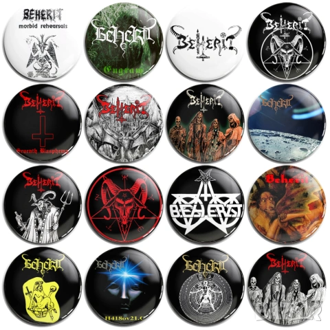 Значки на Death Metal бандите Napalm Death Impaled Nazarine Deicide Bolthrower Carcass Beherit, снимка 4 - Колекции - 50064408