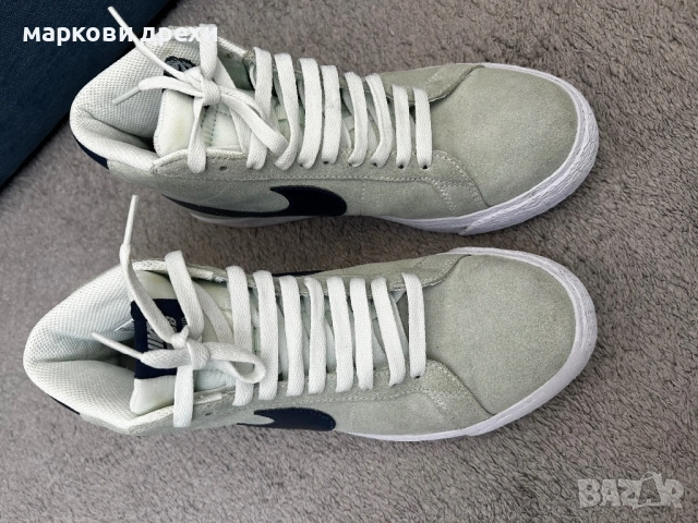 Nike SB Zoom Blazer Mid Barely Green 40, снимка 4 - Дамски ежедневни обувки - 54340527