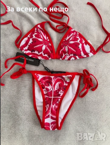 Dolce&Gabbana Дамски Червен Бански С 2 Части👙Дамски Бански С Две Части Долче И Габана Код DST19