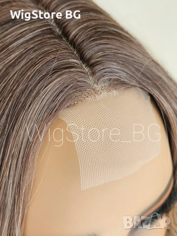 Lace front Руса къдрава перука 67см, снимка 3 - Аксесоари за коса - 55163064