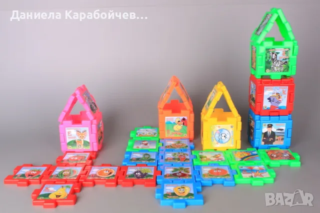 Конструктор-кубчета с картинки и думички на български език, снимка 2 - Образователни игри - 55588606