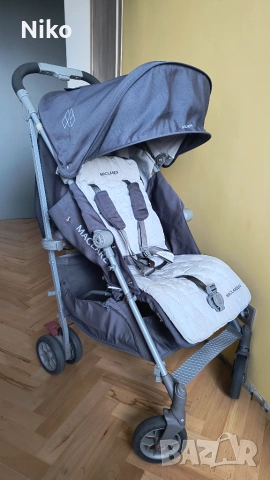 Детска количка McLaren Techno XLR цвят Charcoal/Silver, снимка 2 - Детски колички - 55100534