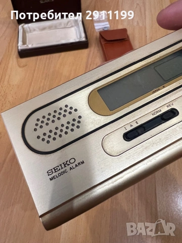Винтидж будилник Seiko, за ремонт/части, снимка 4 - Друга електроника - 54234879