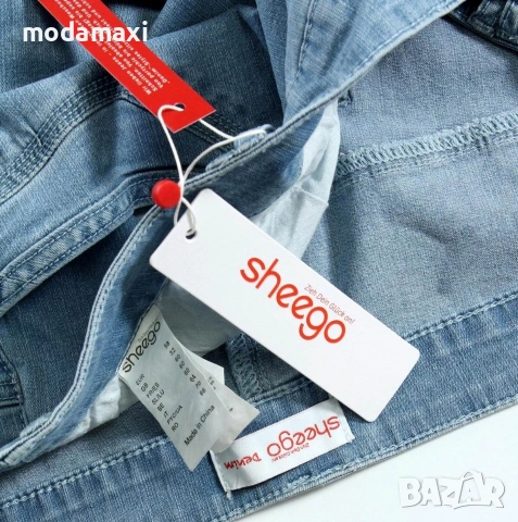  8XL и Гигант - Нови сини дънки Sheego, снимка 5 - Къси панталони и бермуди - 55053511