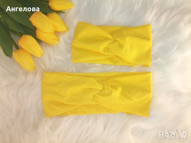 Ленти за глава за мама и бебе/дете, снимка 9 - Шноли, диадеми, ленти - 32344883