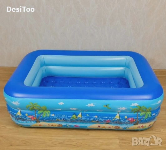 🌊🛟 Удебелен детски надуваем басейн – идеален за лятото! ☀️👶