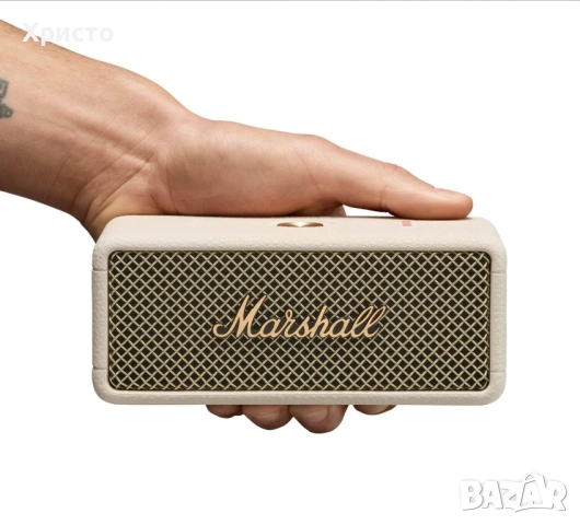 НОВО!!! Безжична колонка Marshall Emberton III, Бежов, Bluetooth  
