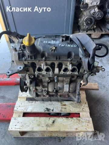 Двигател RENAULT TWINGO 1.2I 58к.с.-КОД:D7F A8, снимка 4 - Части - 54696355