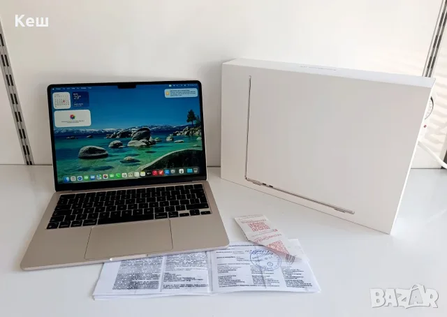 Лаптоп Apple MacBook Air 13 2022 M2 (7 зареждания,16GB,гаранция технополис)
