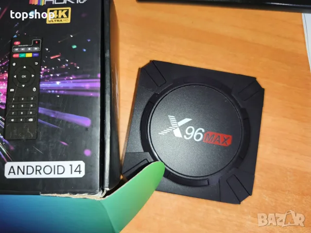 Чисто нов TV Box X96 Max Android 14 (2GB RAM / 16GB ROM, 4K HDR10+)  Продавам чисто нов TV Box ..., снимка 2 - Плейъри, домашно кино, прожектори - 55425729