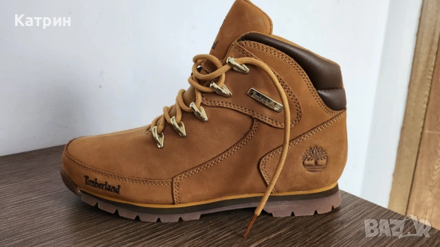 Оригинални Timberland Euro Sprint Hiker 38 | Кожени Боти от Набук | Нови, снимка 7 - Дамски боти - 54888547