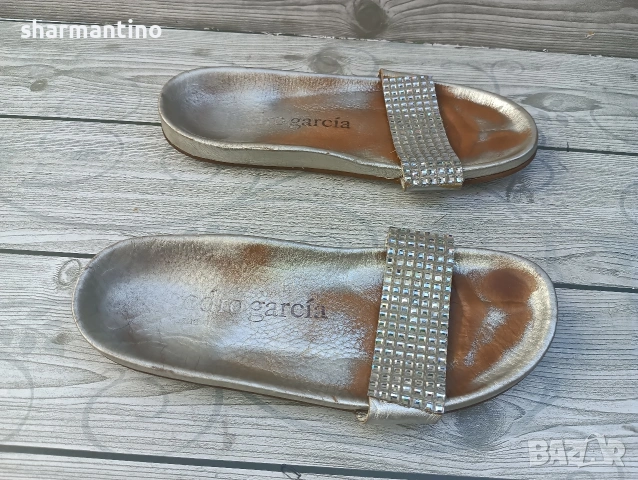 Pedro Garcia N 37 Spain кожени чехли, снимка 4 - Чехли - 55063383