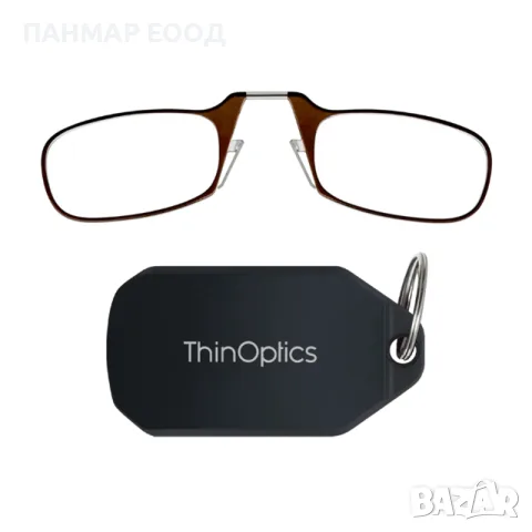 Компактни диоптрични очила ThinOptics с черен ключодържател, диоптри от +1.0 до +2.5, снимка 5 - Слънчеви и диоптрични очила - 55670799