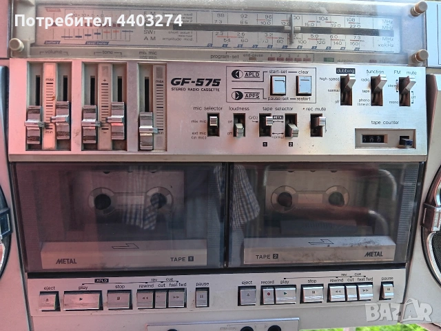 радио касетофон sharp GF-575, снимка 18 - Радиокасетофони, транзистори - 54910034