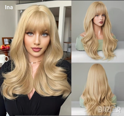 Руса перука като естествена коса стои 