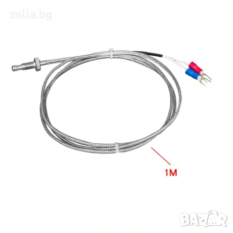 Дигитален терморегулатор REX C100 220V 0-400°C + SSR реле 40A + K-тип сонда 10106, снимка 6 - Друга електроника - 54657802