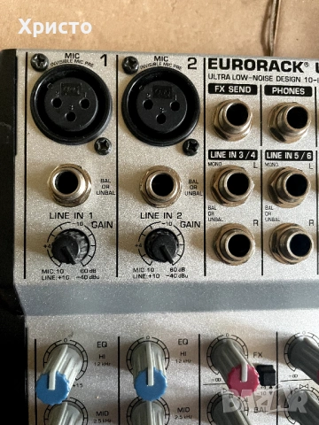 Аудио миксер Behringer UB1002, снимка 4 - Ресийвъри, усилватели, смесителни пултове - 54279059