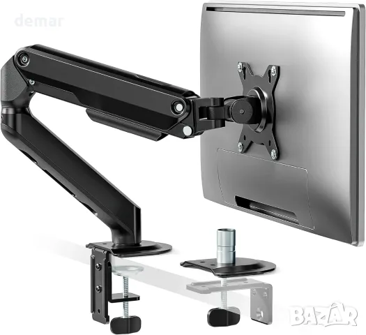 monTEK Стойка за монитор 17–32", пружинна стойка за бюро, до 9 кг, VESA 75/100