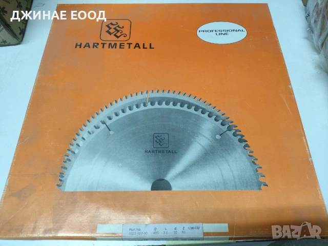 Диск за циркуляр, за рязане на дърво D400 L3,5 d30 Z60, марка HARTMETALL