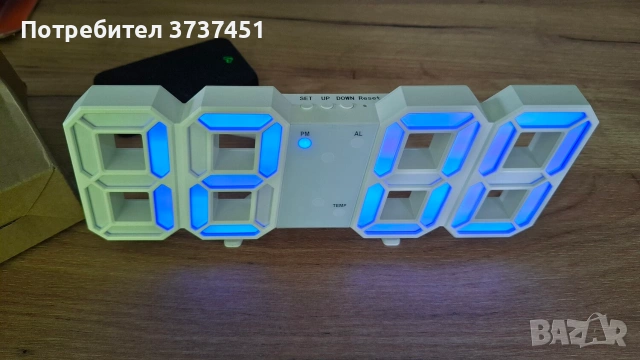 3D LED дигитален часовник