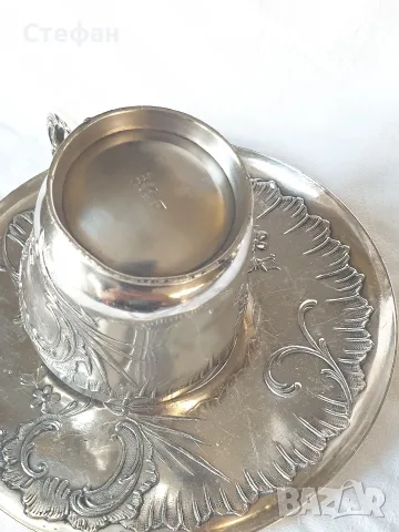 Посребрен комплект Christofle Gallia, снимка 6 - Антикварни и старинни предмети - 55446469