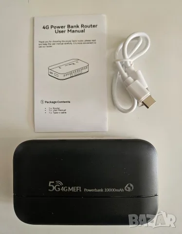 Рутер бисквитка 4G LTE с Power Bank 10000mAh , снимка 4 - Рутери - 55509377