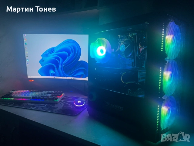 Геймърски компютър RX 6600 XT / i3-10100F / 16GB RAM / 750GB SSD / Win 11 Pro, снимка 4 - Геймърски - 54506053
