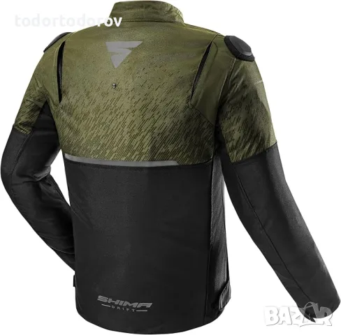 Мъжко двуслойно текстилно мотоциклетно мото яке SHIMA DRIFT Green 149.99 €, снимка 3 - Аксесоари и консумативи - 55656740
