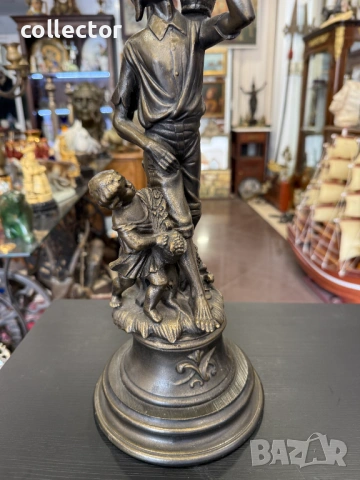 Винтидж фигурална настолна лампа. №8068, снимка 5 - Антикварни и старинни предмети - 54051824