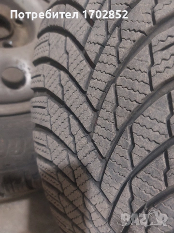 Джанти и гуми 185-60-14 от VW 4x100мм, снимка 3 - Гуми и джанти - 54386084